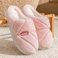 Bedroom Lovers Home Cotton Shoes Winter Unisex Women Men House Slides Toe Wrap Indoor Warm Plush Couple's Non-slip Slippers