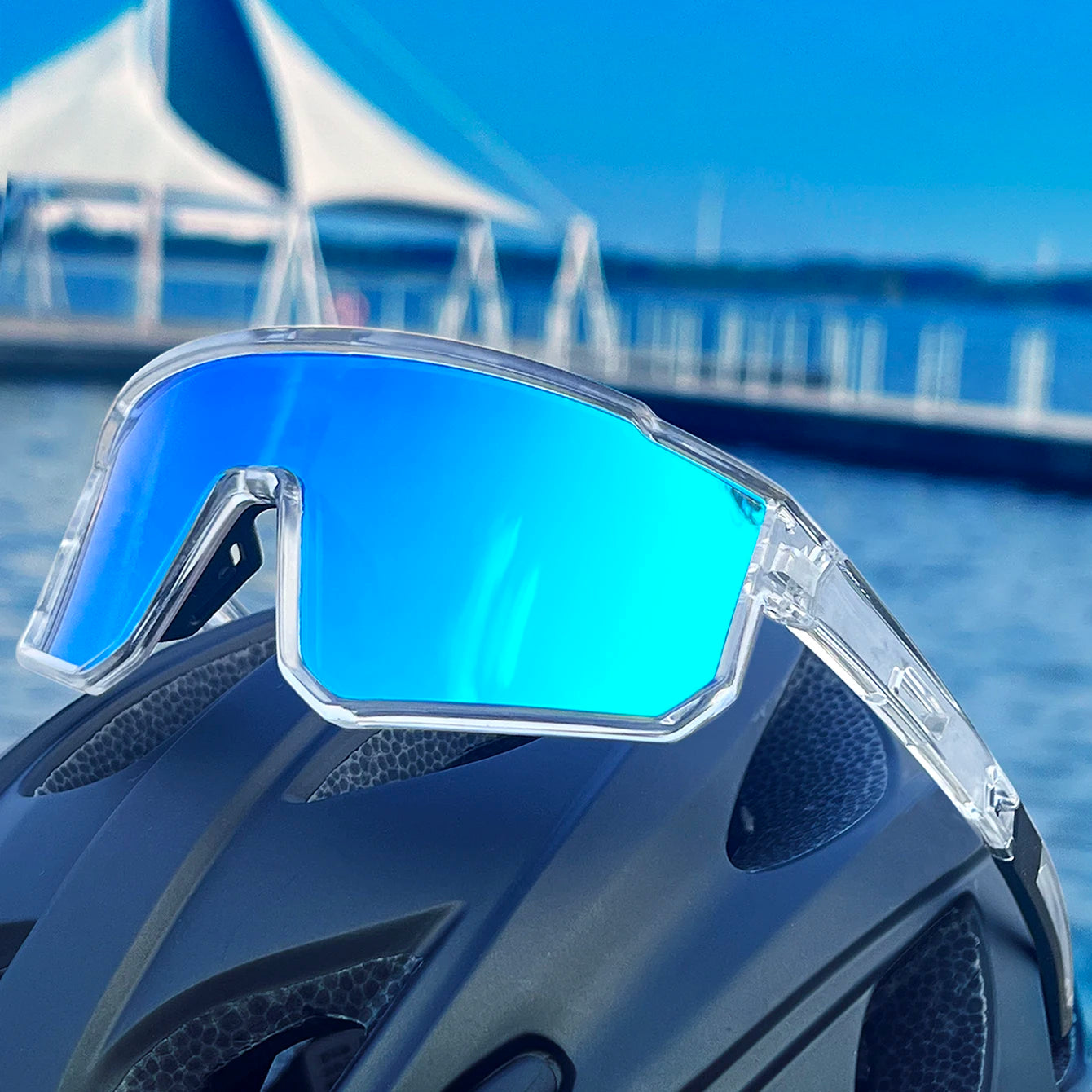 Trendy Fishing Sunglasses for Men and women Casual Windproof Eyewear with UV Protection for Outdoor Sports, Running Cycling