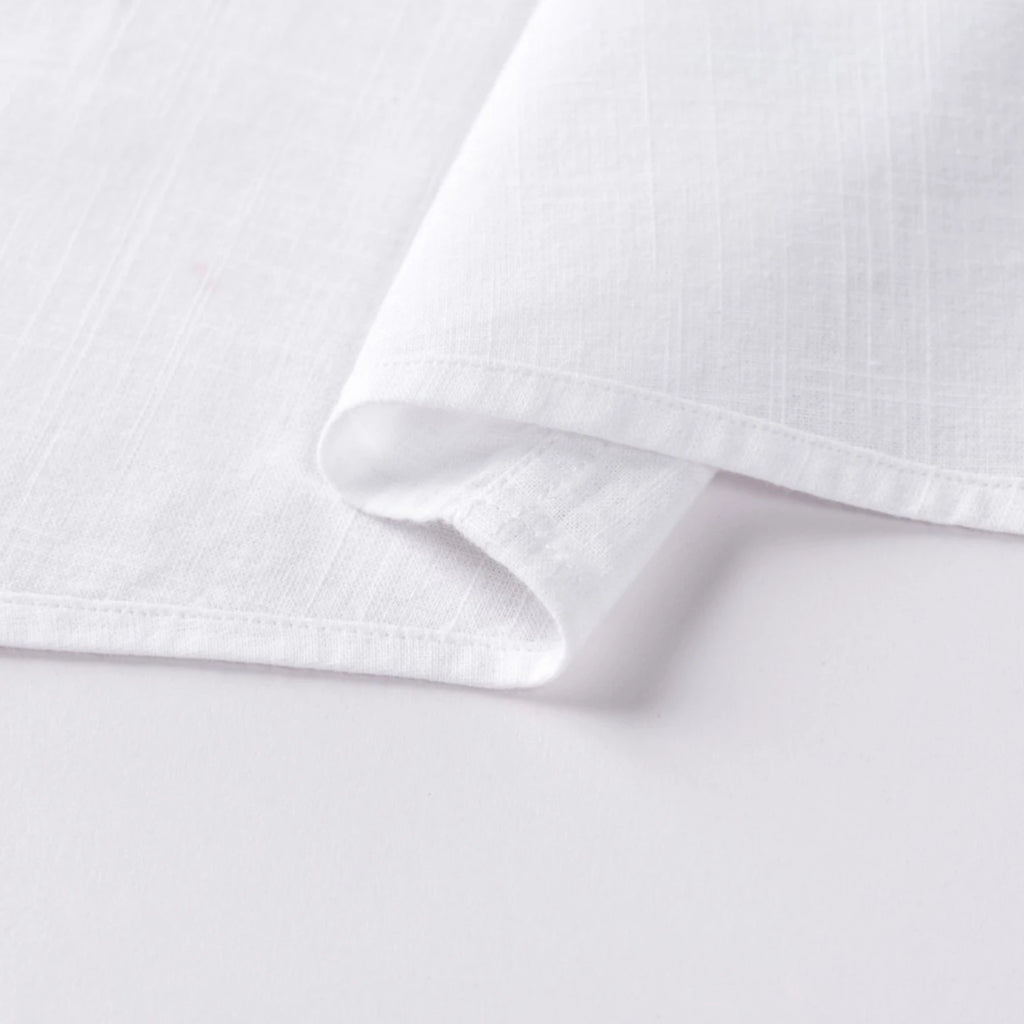 Premium Linen Long-Staple Cotton Shirt Men's Casual Long Sleeve Solid Color Breathable Slim Fit Business Social Blouse Tops