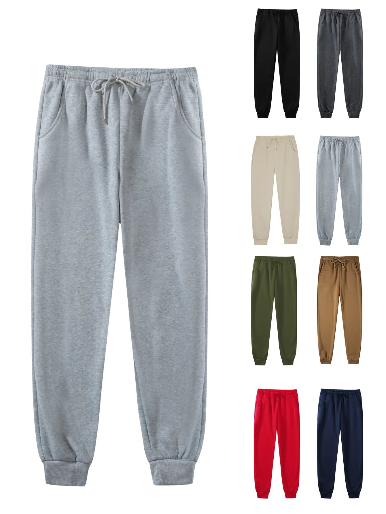 Mens Jogging Sports Pants Spring Autumn  Sweatpants Men Sports Gym Trousers Fashion Solid Color Casual Workout Long Pants