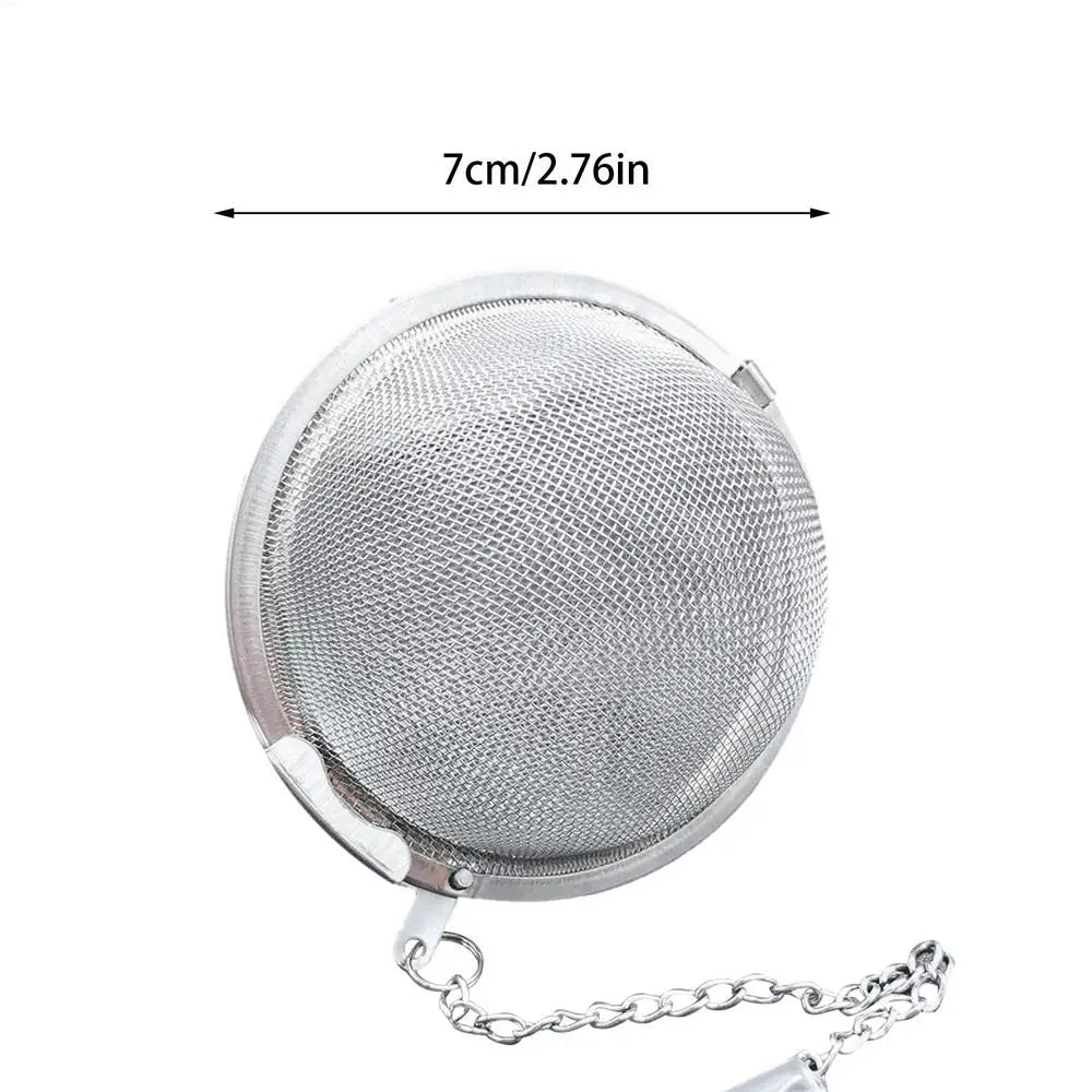 Tea Ball Stainless Steel Tea Infuser Stainless Steel Mesh Tea Ball Tea Strainers With Chain Seasoning Spices Strainers Filters