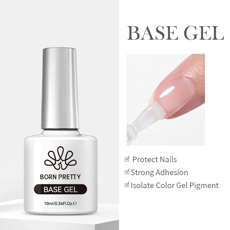BORN PRETTY 10ml Gel Nail Polish Gel 130 Colors Semi Permanent Solid Nail Gel Varnish Soak Off UV Gel for Base Top Coat
