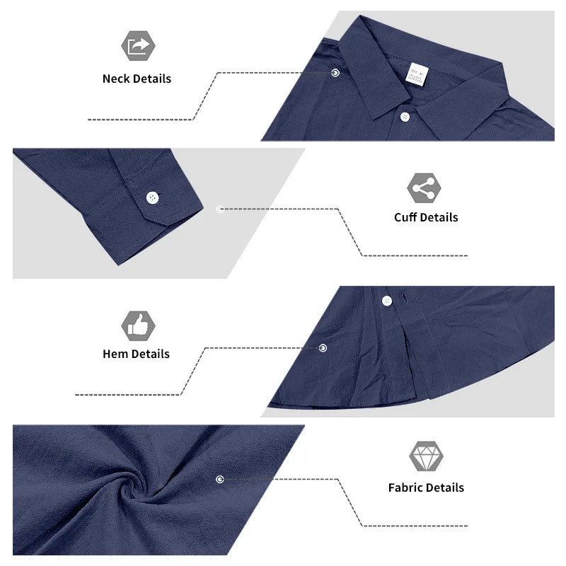 Men's Loose Fit Linen 2 Piece Outfit Solid Color Casual Long Sleeve Hooded Shirt & Long Pants Breathable Suit