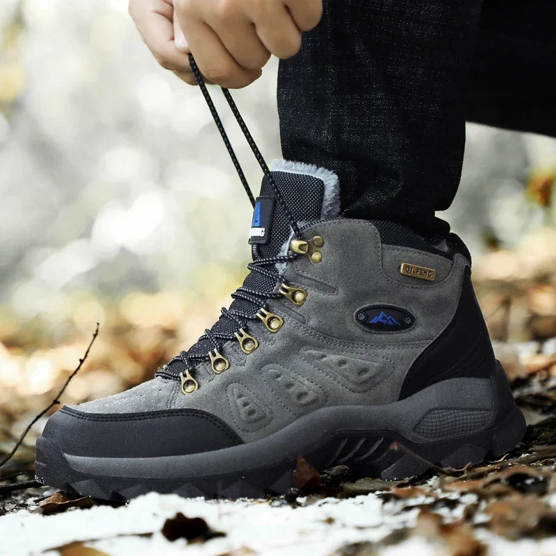 High-top Boots Men Comfortable Wear-resistant Anti-slip Breathable Hiking Boots Men Thick-soled Casual Sport Shoes Men