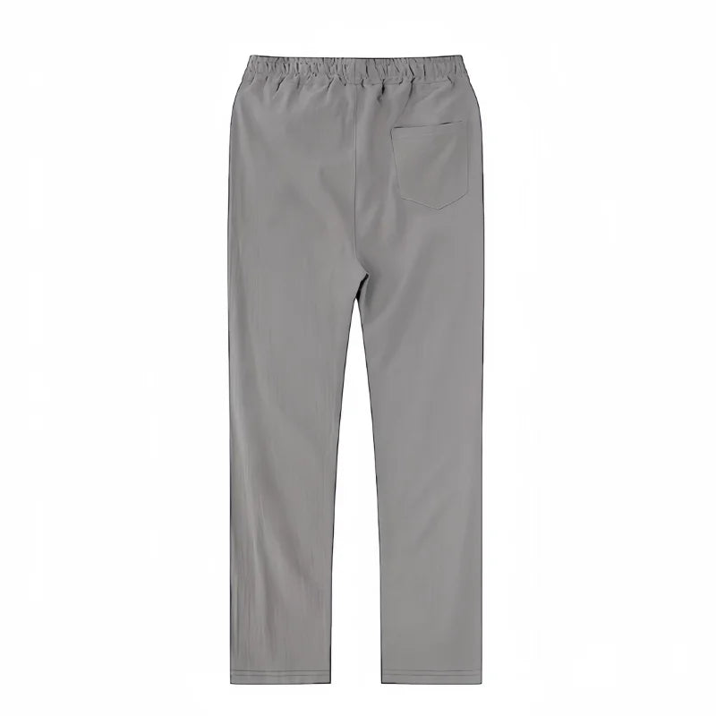 Boho Cotton Linen Pants for Men New Summer Lightweight Loose Fit Casual Sweatpants for Walking Jogger Trousers Work
