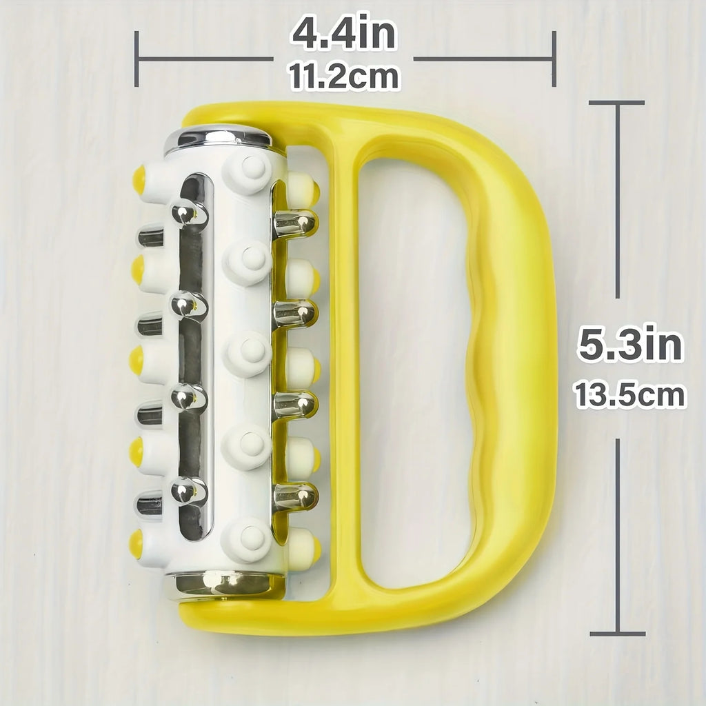 Lymphatic Massage Roller - Deep Tissue Muscle and Massager, Handheld Body Tool, Suitable for Legs, Shoulders, Back, and Hands