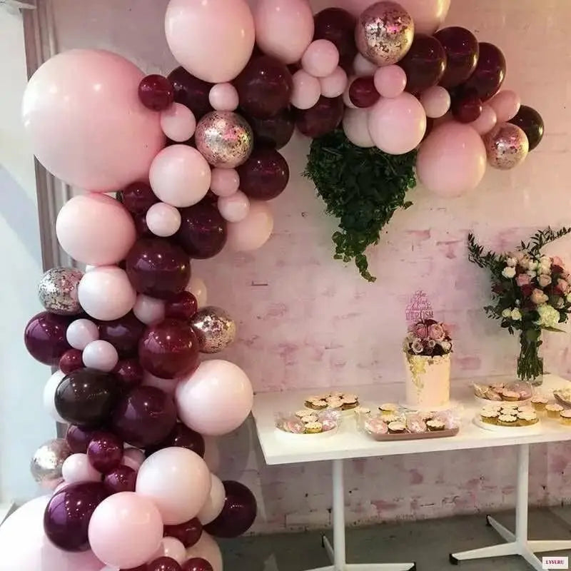 142Pcs DIY Garland Balloons Kits with For Birthday Party Celebration Graduation Wedding Baby Shower Ceremony Anniversary