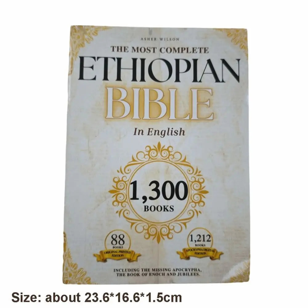 Ancient 88 Passages Ethiopian Bible Complete Collection Ancient Texts Missing Apocrypha Spiritual Two Volume English Bible Gifts