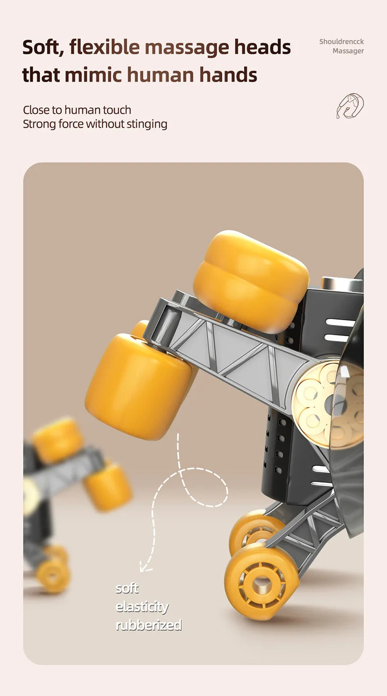 Neck Massager with Heat, Shoulder Massager, Shiatsu Neck and Back Massager, Muscle Pain Relief-Office, Home & Car