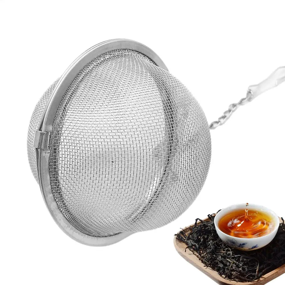 Tea Ball Stainless Steel Tea Infuser Stainless Steel Mesh Tea Ball Tea Strainers With Chain Seasoning Spices Strainers Filters