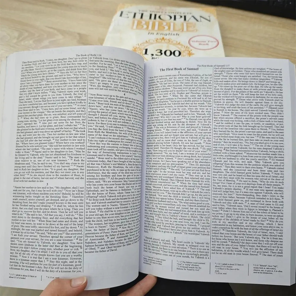 Ancient 88 Passages Ethiopian Bible Complete Collection Ancient Texts Missing Apocrypha Spiritual Two Volume English Bible Gifts