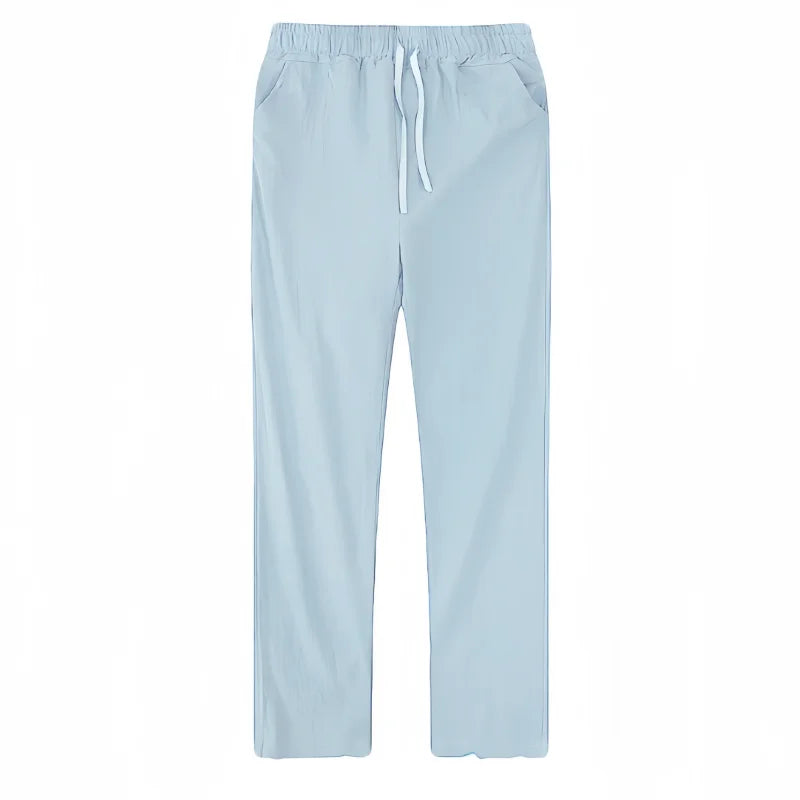 Boho Cotton Linen Pants for Men New Summer Lightweight Loose Fit Casual Sweatpants for Walking Jogger Trousers Work