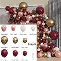 142Pcs DIY Garland Balloons Kits with For Birthday Party Celebration Graduation Wedding Baby Shower Ceremony Anniversary