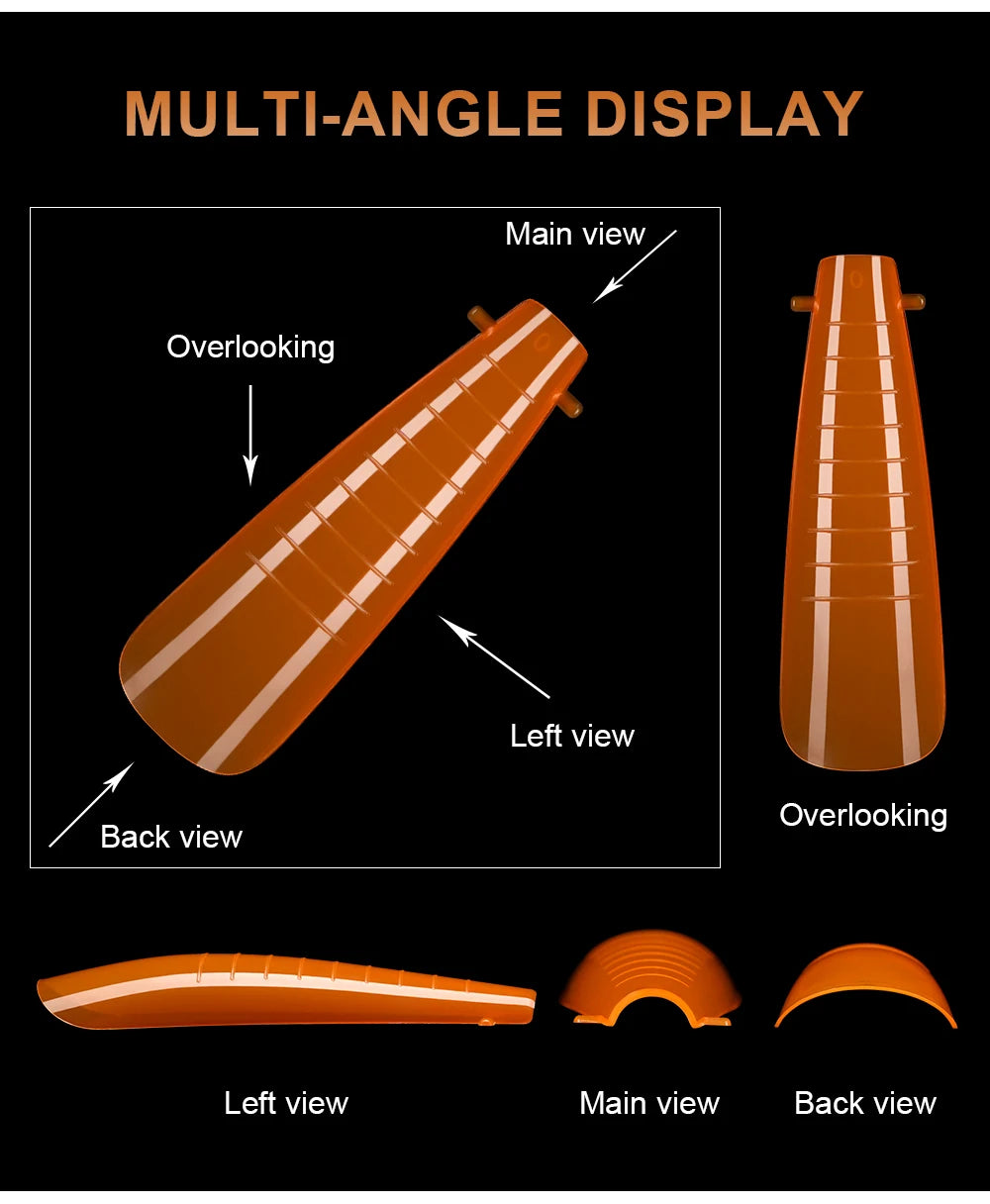 MOWOT 292pcs Color Dual Form Nail Mold Sets Acrylic Nails Extension Quick Building Gel Mold Reusable False Nail Tips Nail Forms