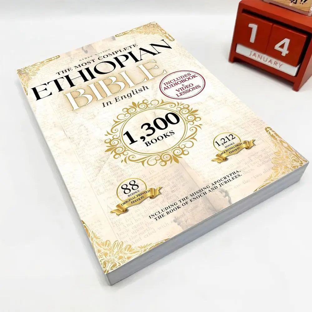 Ancient 88 Passages Ethiopian Bible Complete Collection Ancient Texts Missing Apocrypha Spiritual Two Volume English Bible Gifts