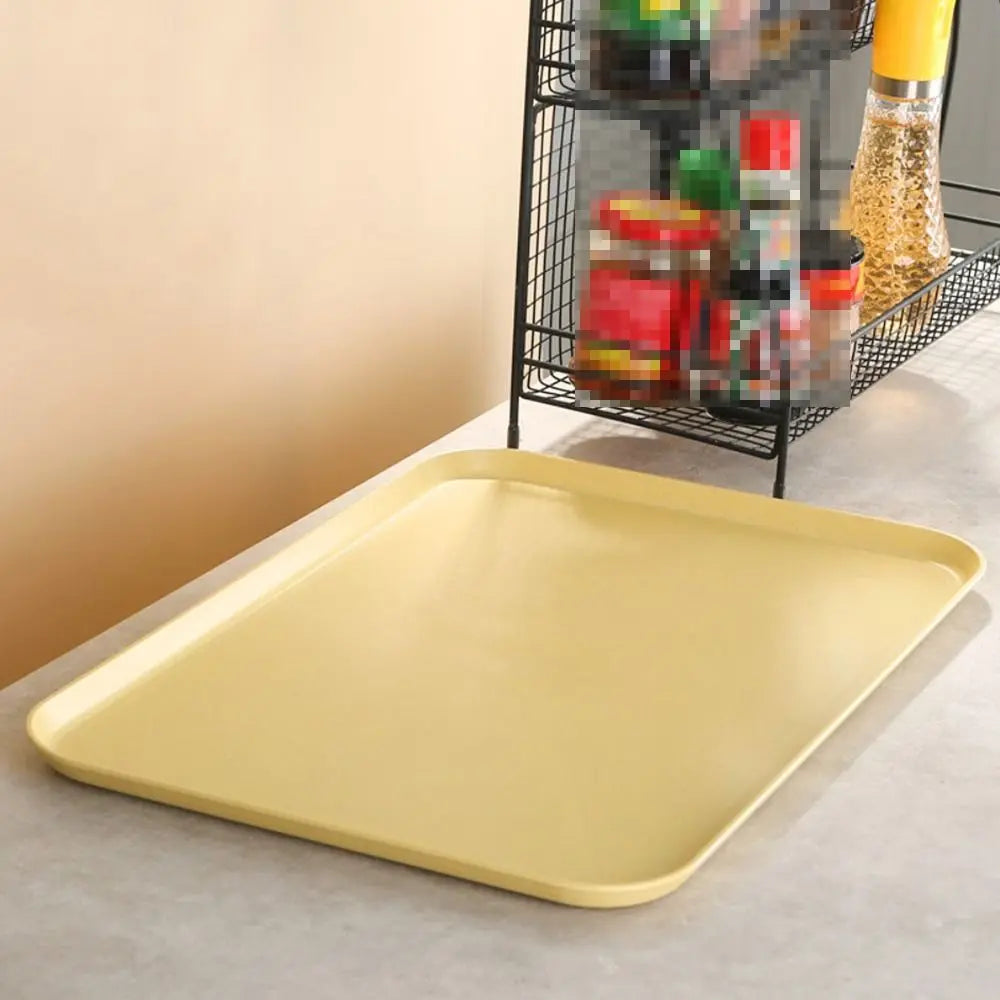 Multiple Colors Rectangular Plastic Pallet Tray Food Bread Pan Storage Tray Hotel Service Tray Dessert Pallet Hotel Service Tray