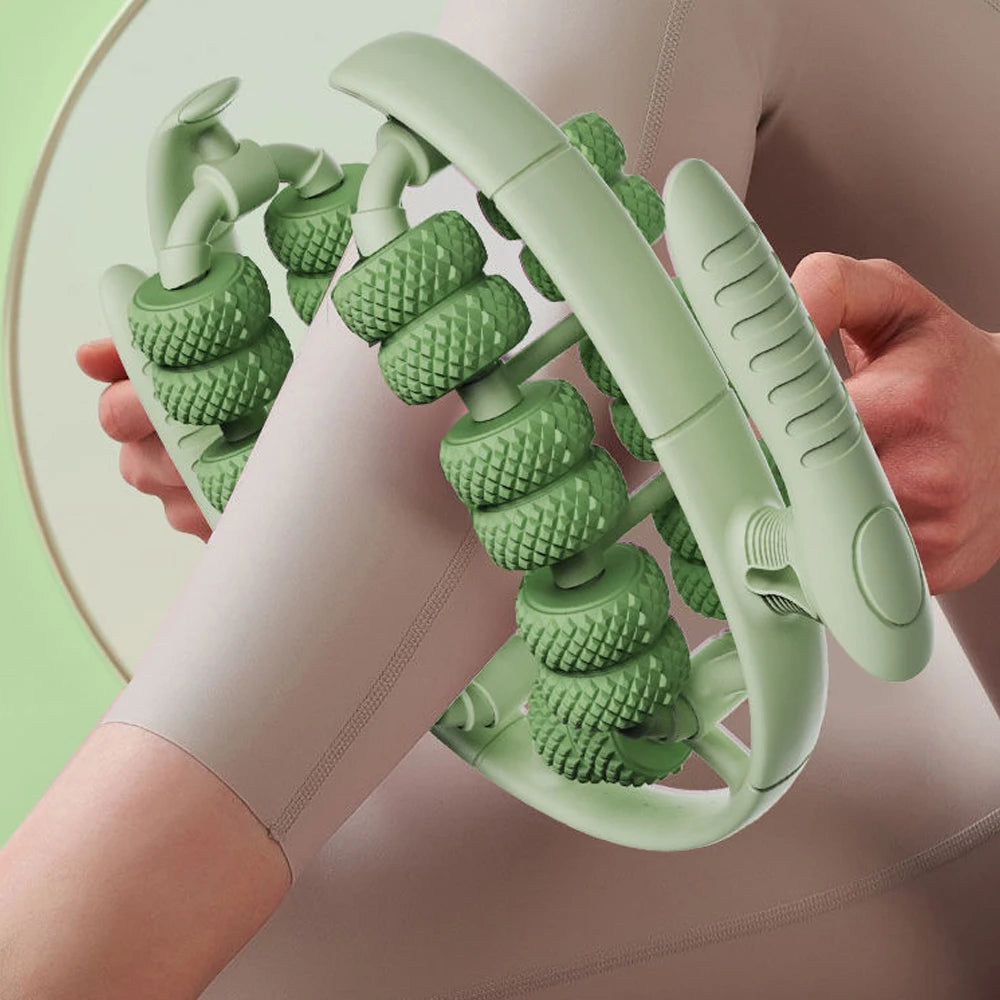 1pc Cellulite Roller for Thighs and Legs, 26 Wheels Roller for Legs Lymphatic Massage Clamp Shin Roller To Relieve Soreness