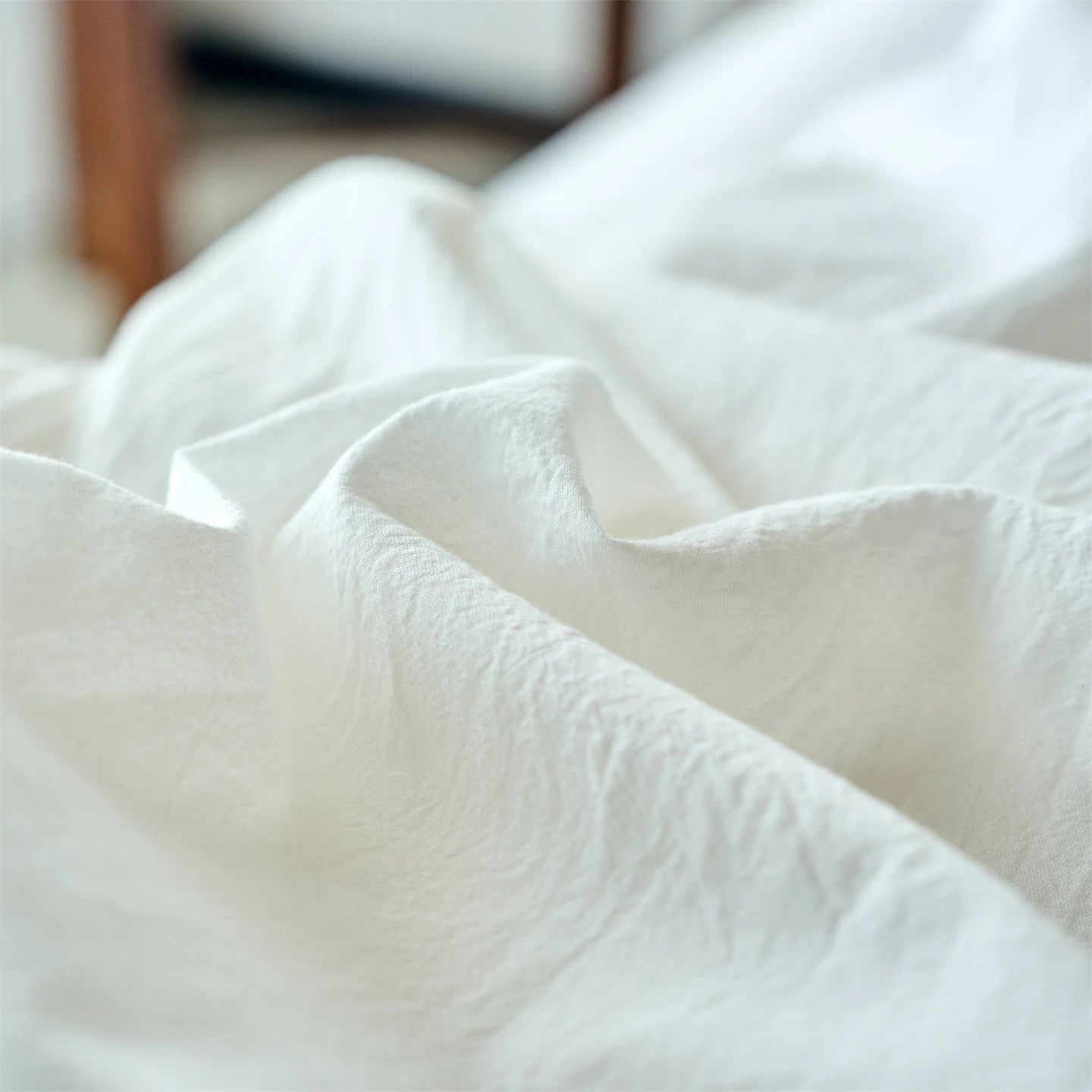 100% Cotton Duvet Cover Yarn-dyed Washed Cotton Quilt Cover Luxury Ultra Soft Wrinkle Resistant Bedding Comforter Cover