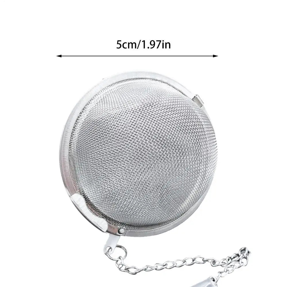 Tea Ball Stainless Steel Tea Infuser Stainless Steel Mesh Tea Ball Tea Strainers With Chain Seasoning Spices Strainers Filters