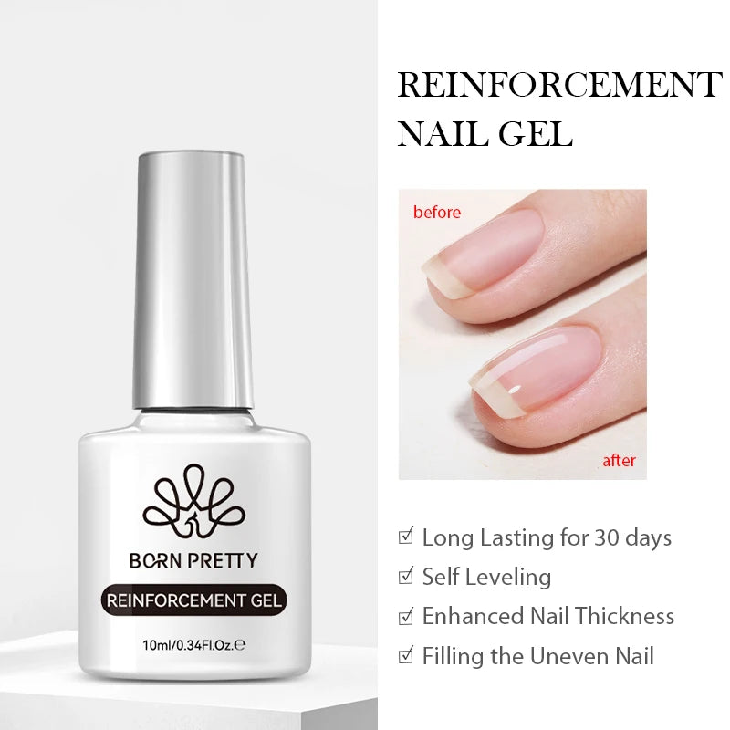 BORN PRETTY 10ml Gel Nail Polish Gel 130 Colors Semi Permanent Solid Nail Gel Varnish Soak Off UV Gel for Base Top Coat
