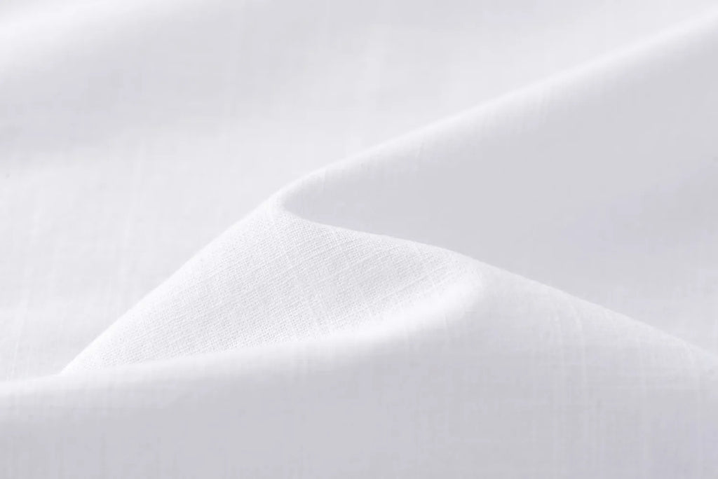 Premium Linen Long-Staple Cotton Shirt Men's Casual Long Sleeve Solid Color Breathable Slim Fit Business Social Blouse Tops