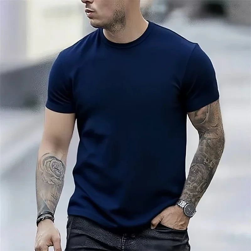 Men's Short-Sleeve T-Shirt  Popeye the Sailor Graphic Printed Round-Neck Short Sleeve Retro Cartoon Casual Daily Streetwear Tops