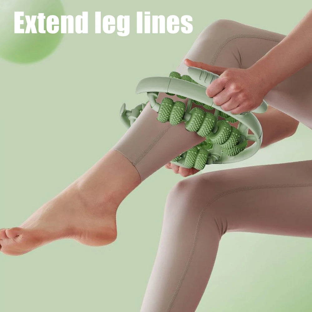 1pc Cellulite Roller for Thighs and Legs, 26 Wheels Roller for Legs Lymphatic Massage Clamp Shin Roller To Relieve Soreness
