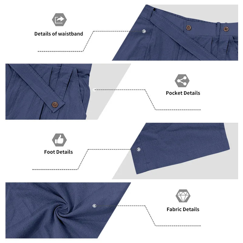 Men's Loose Fit Linen 2 Piece Outfit Solid Color Casual Long Sleeve Hooded Shirt & Long Pants Breathable Suit