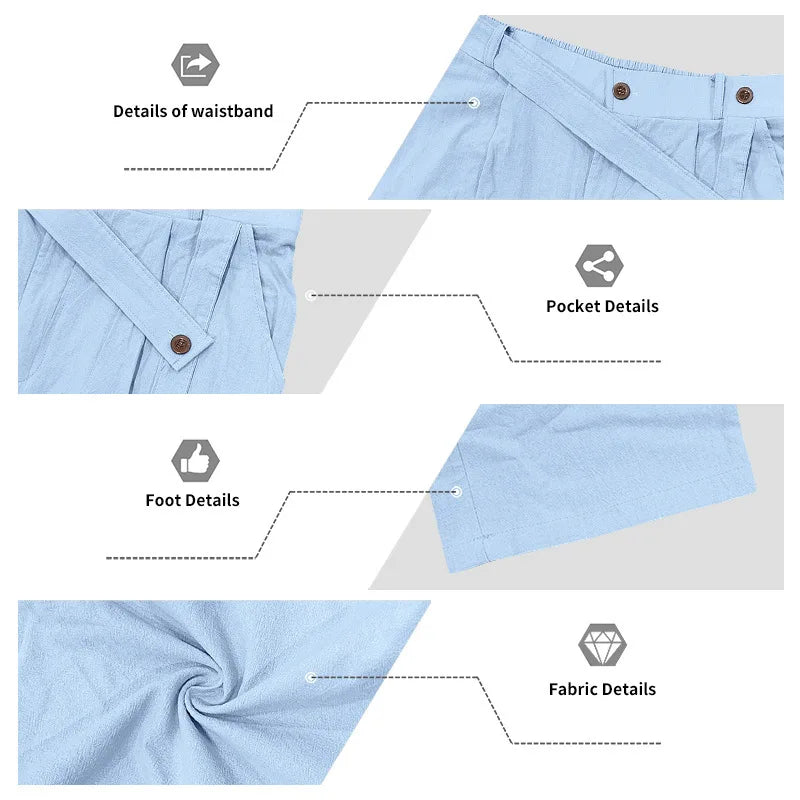 Men's Loose Fit Linen 2 Piece Outfit Solid Color Casual Long Sleeve Hooded Shirt & Long Pants Breathable Suit