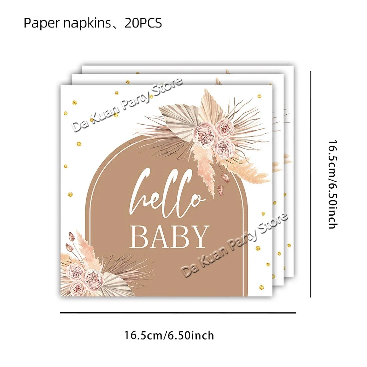 Welcome Hello Baby Girl Boy Banner Flags Garland Balloons for Baby Shower Birthday Gender Reveal Party Background Decoration
