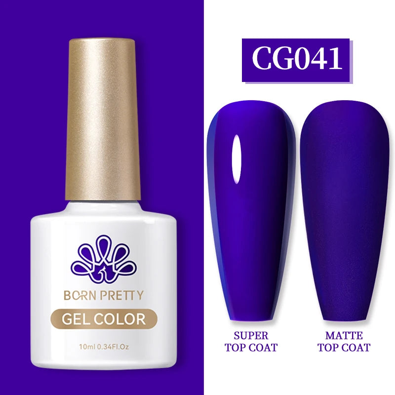 BORN PRETTY 10ml Gel Nail Polish Gel 130 Colors Semi Permanent Solid Nail Gel Varnish Soak Off UV Gel for Base Top Coat