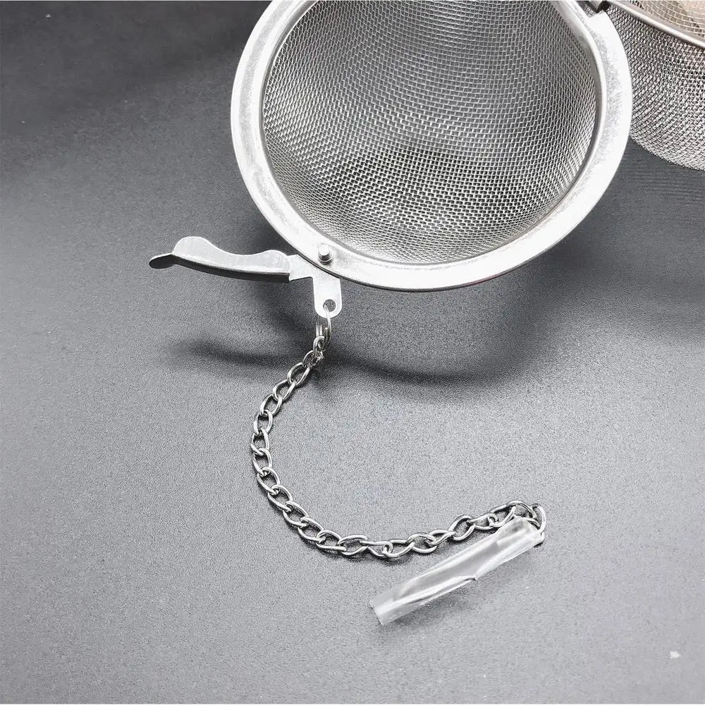 Tea Ball Stainless Steel Tea Infuser Stainless Steel Mesh Tea Ball Tea Strainers With Chain Seasoning Spices Strainers Filters