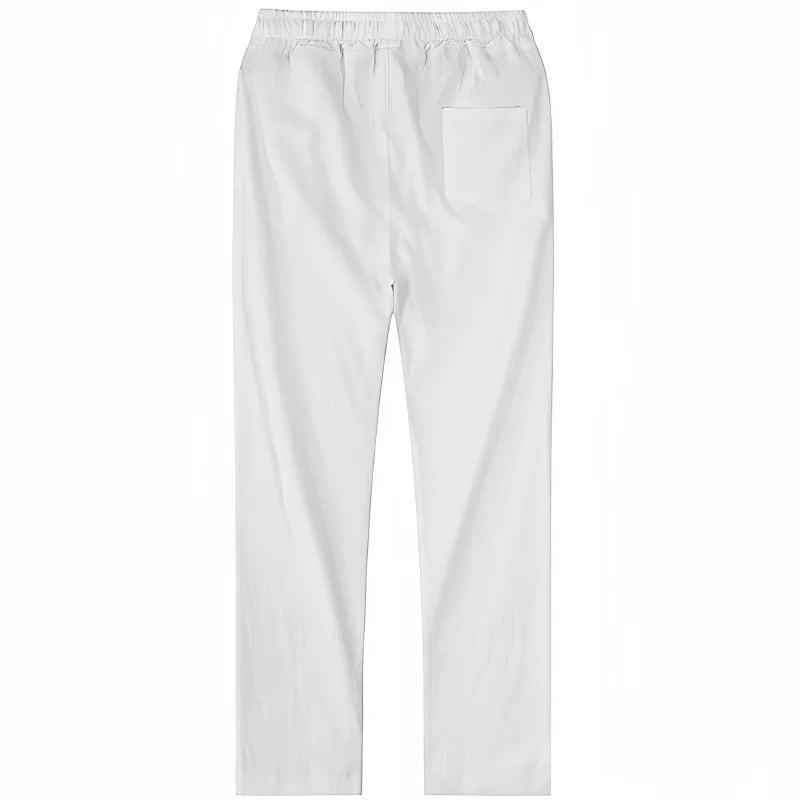 Boho Cotton Linen Pants for Men New Summer Lightweight Loose Fit Casual Sweatpants for Walking Jogger Trousers Work