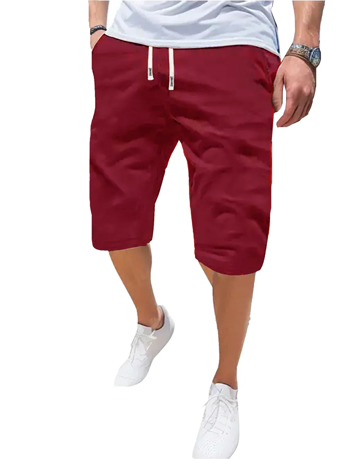 Men's Sports Shorts Breathable Thin Loose Casual Shorts Fashion Beach Comfortable Five Pants Outdoor Running Fitness Short Pants