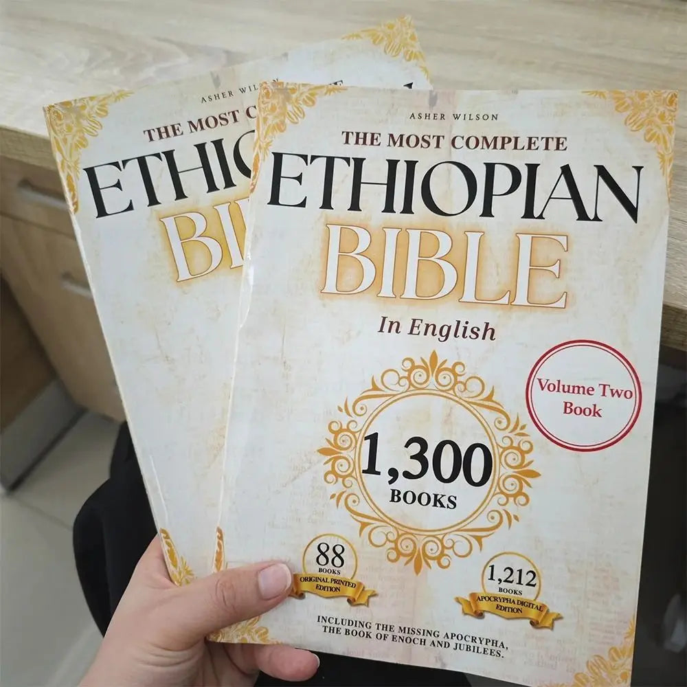 Ancient 88 Passages Ethiopian Bible Complete Collection Ancient Texts Missing Apocrypha Spiritual Two Volume English Bible Gifts