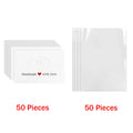 100Pcs Jewelry Package Bags,including 50bags and 50cards, jewelry display clear bags,bracelets,earrings,craft packaging sets