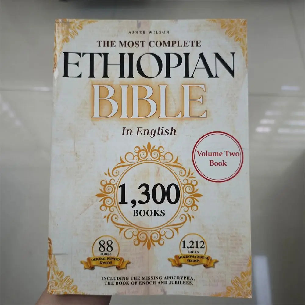 Ancient 88 Passages Ethiopian Bible Complete Collection Ancient Texts Missing Apocrypha Spiritual Two Volume English Bible Gifts