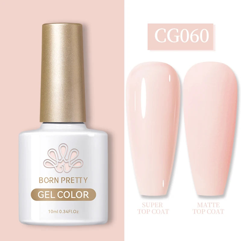 BORN PRETTY 10ml Gel Nail Polish Gel 130 Colors Semi Permanent Solid Nail Gel Varnish Soak Off UV Gel for Base Top Coat