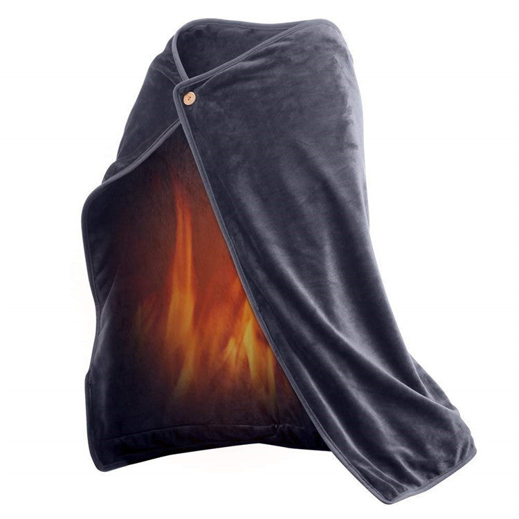 Winter USB Heating Shawl Pad Warm Blanket